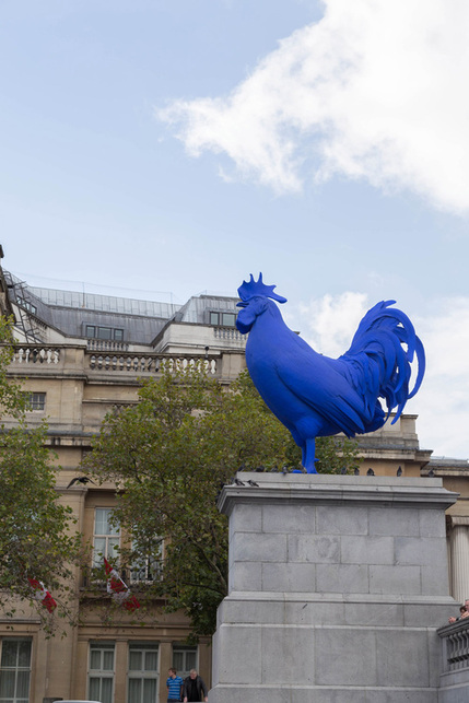 Cock/Hahn by Katharina Fritsch, on the 4th Plinth in Trafalgar Square, London