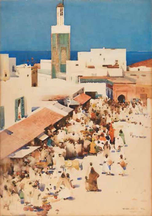 Tangier, a watercolour painting by Arthur Melville.